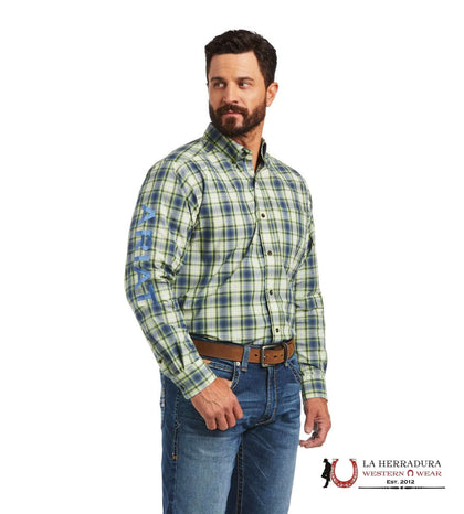 CAMISA DE MANGA LARGA CLÁSICA TEAL MAXTON PRO DE ARIAT VERDE SYLVAN - 10040787