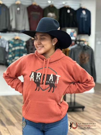 Ariat Real Branded Logo Hoodie Aragon 10041645