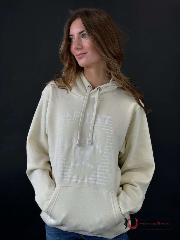 Ariat REAL FADDING LINES HOOD WHITE ONYX HOODIE-6451