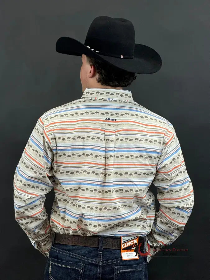 Ariat Reed Kahki Long Sleeve Shirt Ropa Hombres