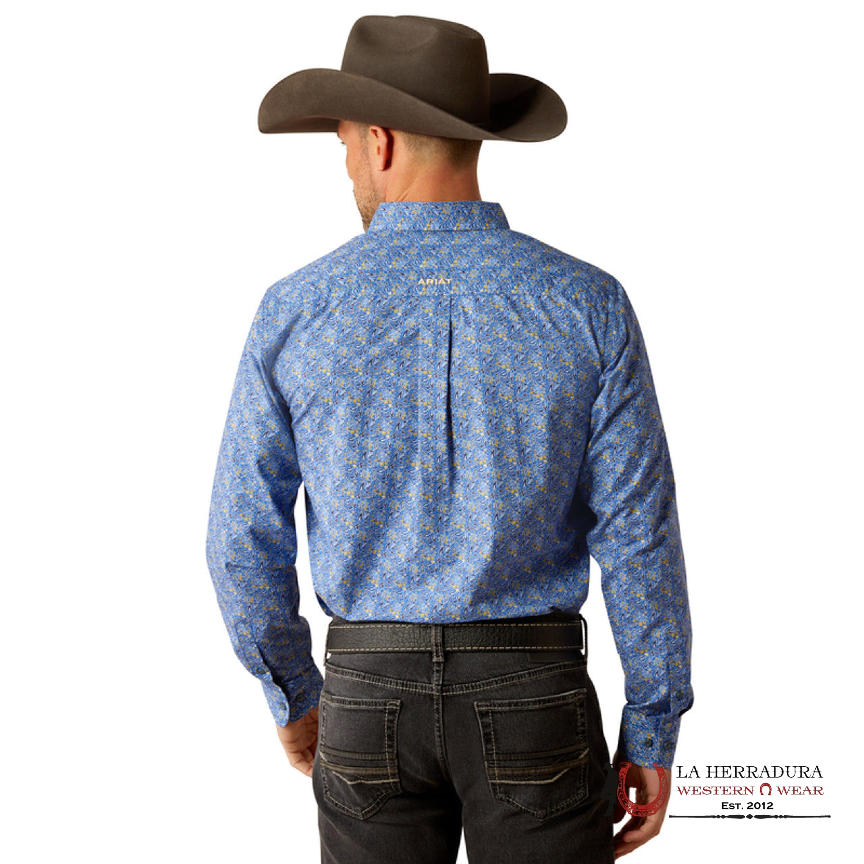 Ariat Thell Fitted Long Sleeve Shirt Royal Blue - 2362 Ropa Hombres