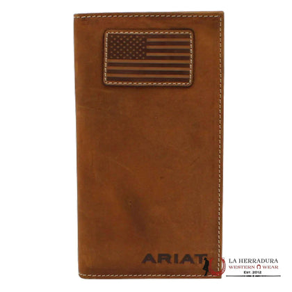 CARTERA DE RODEO ARIAT LOGO DE PARCHE DE BANDERA A3548344