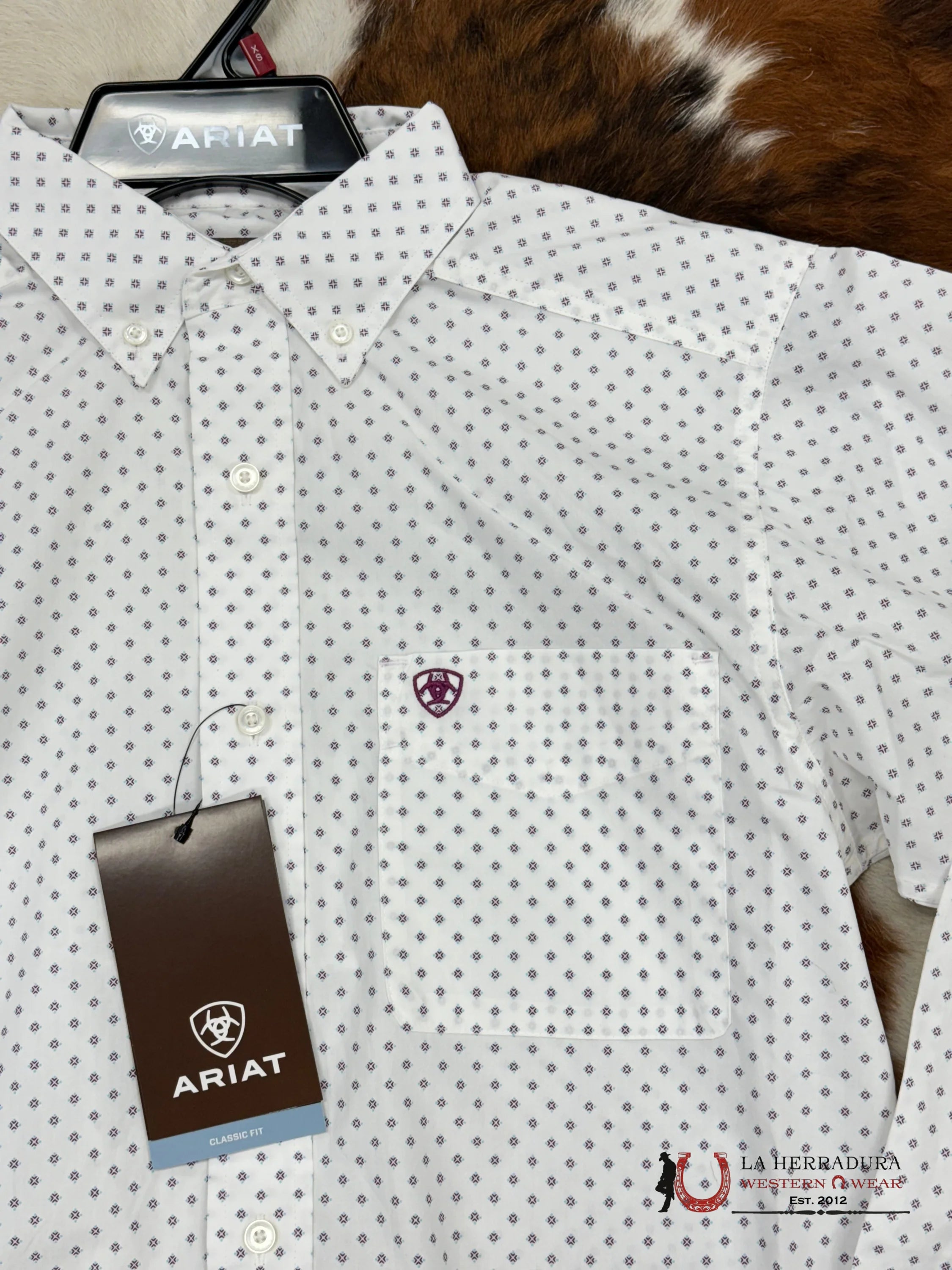 Ariat Shirt Classic White Saul Ropa Hombres