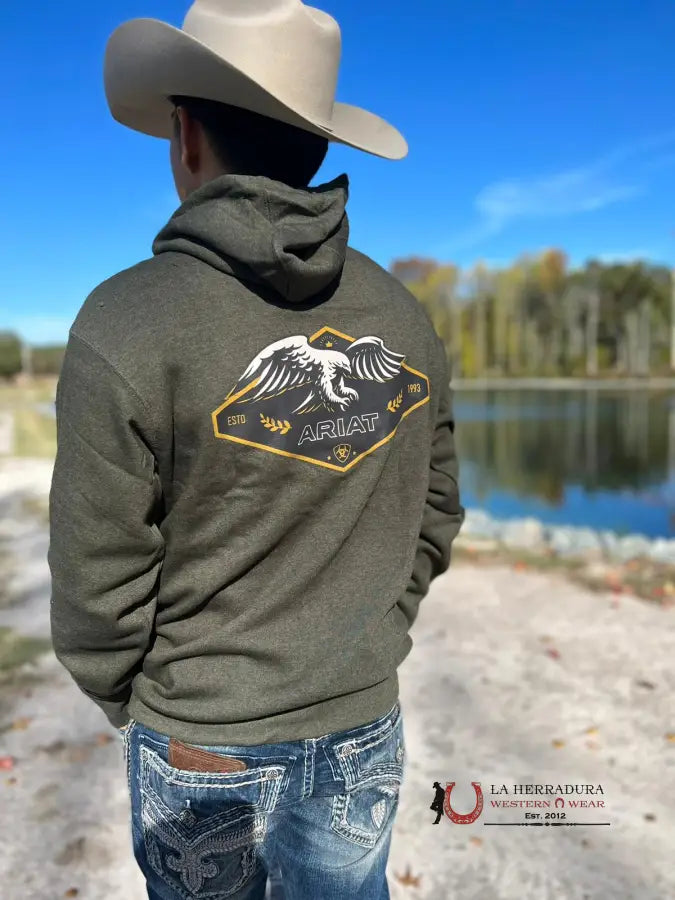 Ariat Serape Sweatshirt Logo Green Mi Ropa Hombres