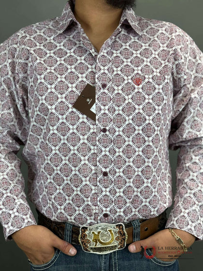 ARIAT SHILOH CLASSIC LONG SLEEVE SHIRT WHITE - 10046305