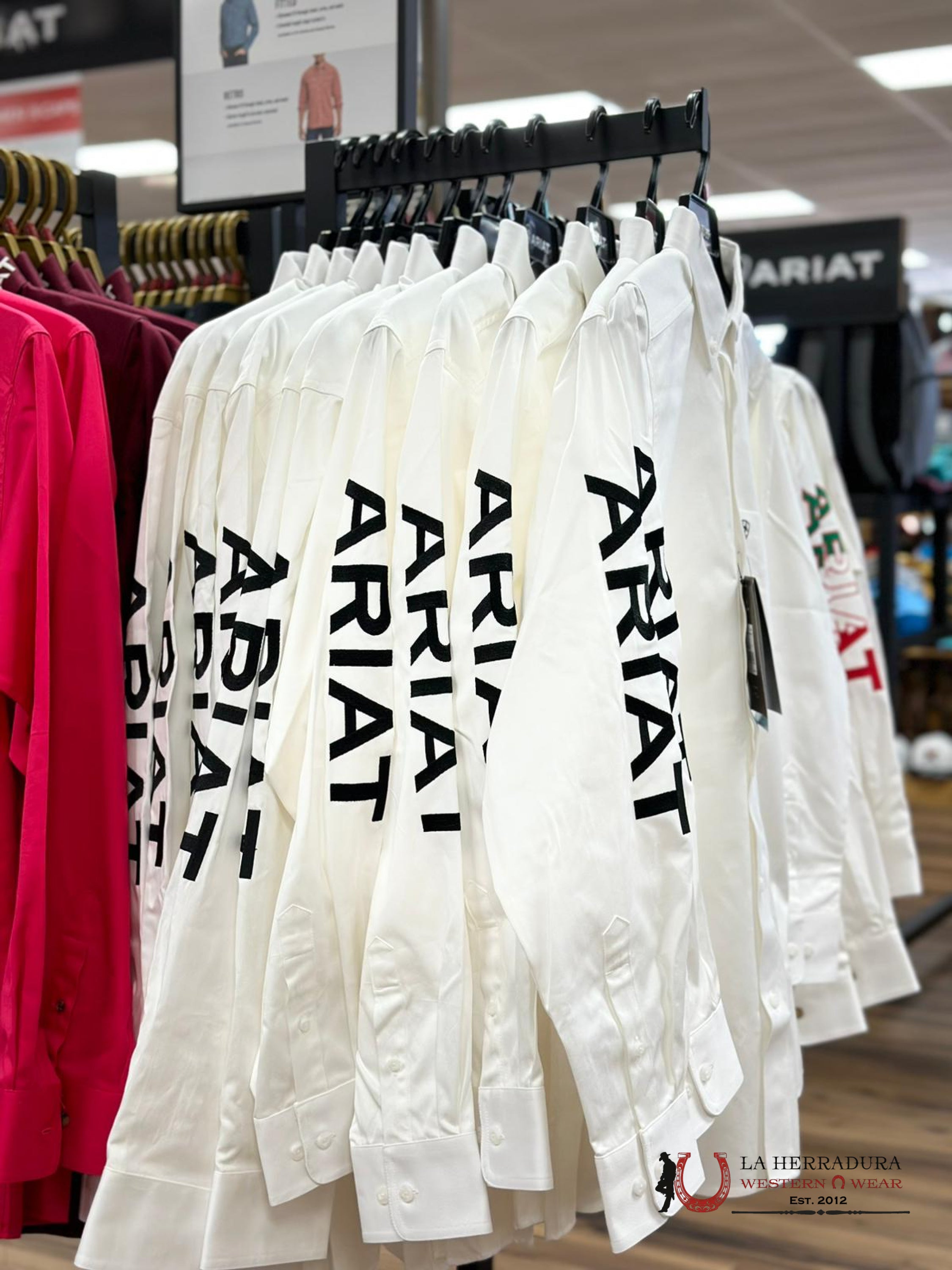 Ariat Shirt Classic Black White Ropa Hombres