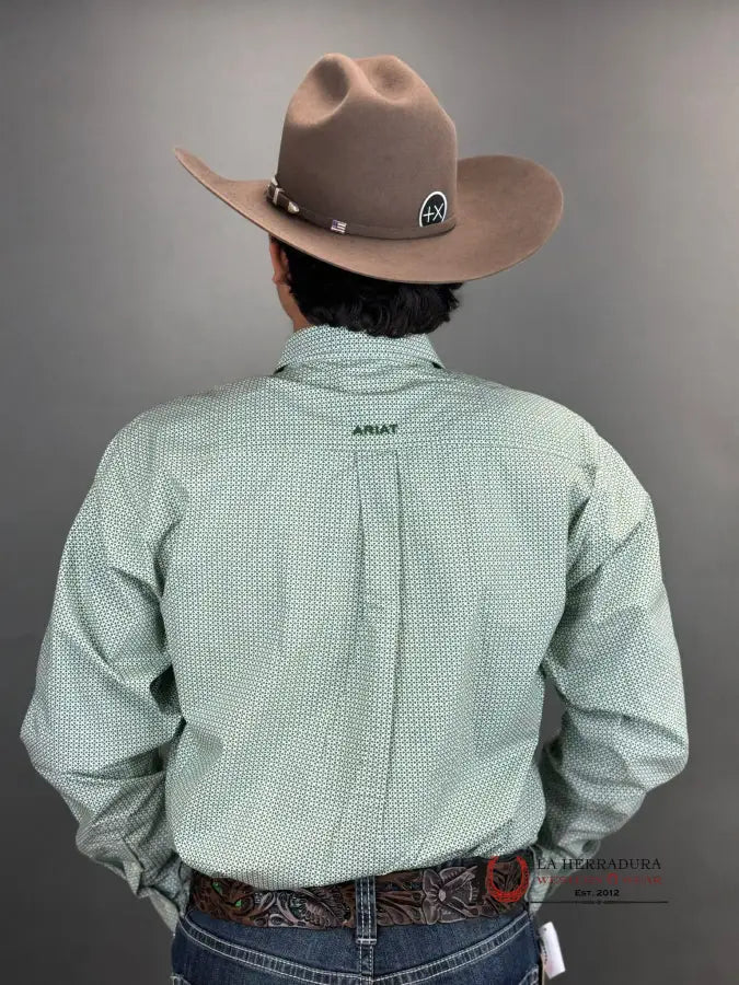 Ariat Shirt Classic Edson Jade White Ropa Hombres