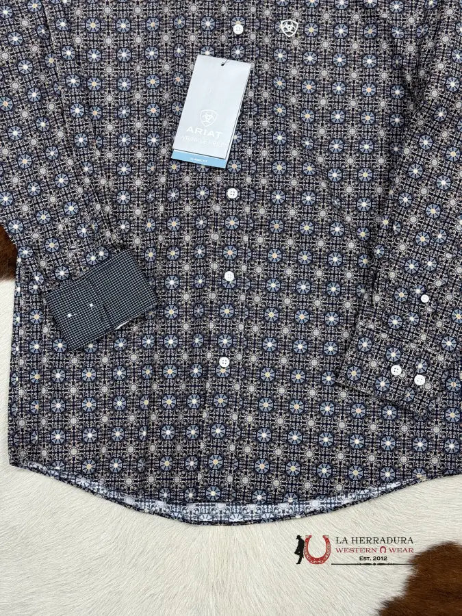 Ariat Shirt Classic Karsyn Darkest Indigo Ropa Hombres