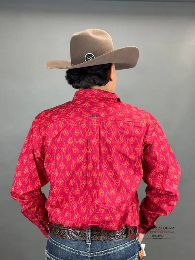 Ariat Shirt Classic Parsons Weg Red Ropa Hombres