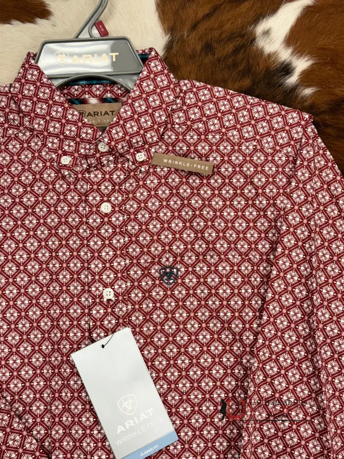 Ariat Shirt Classic Red Ropa Hombres