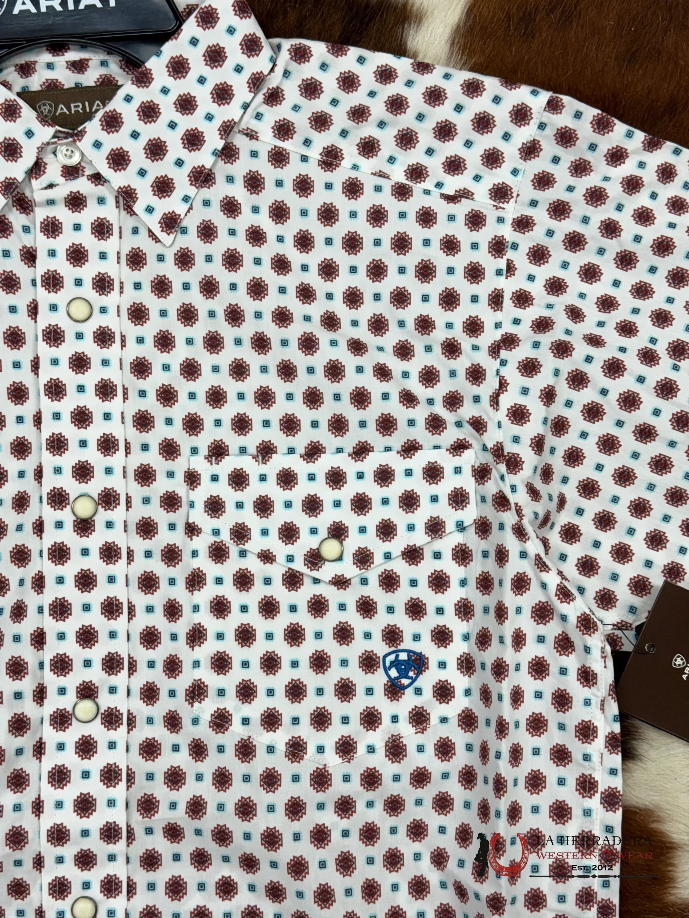 Ariat Shirt Classic White Sheldon Ropa Hombres