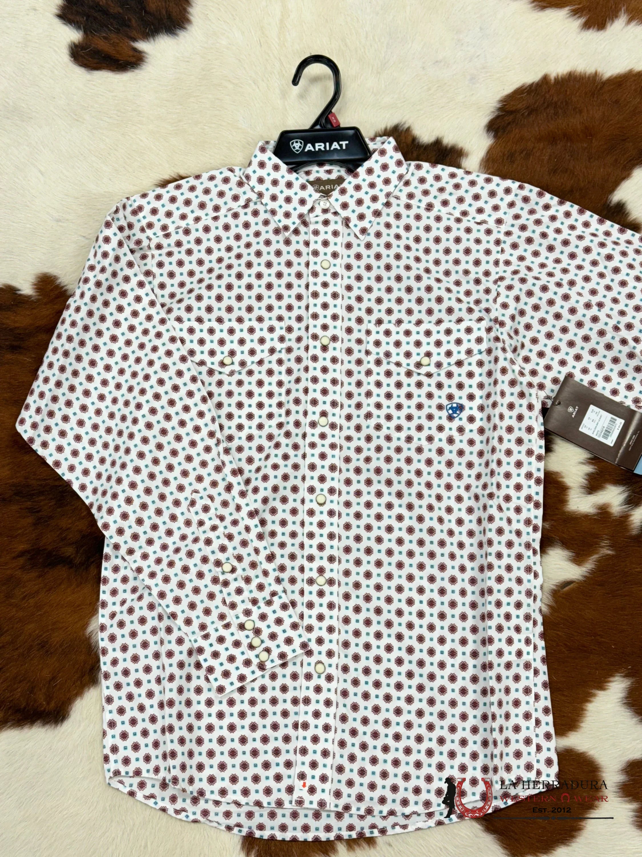 Ariat Shirt Classic White Sheldon Ropa Hombres