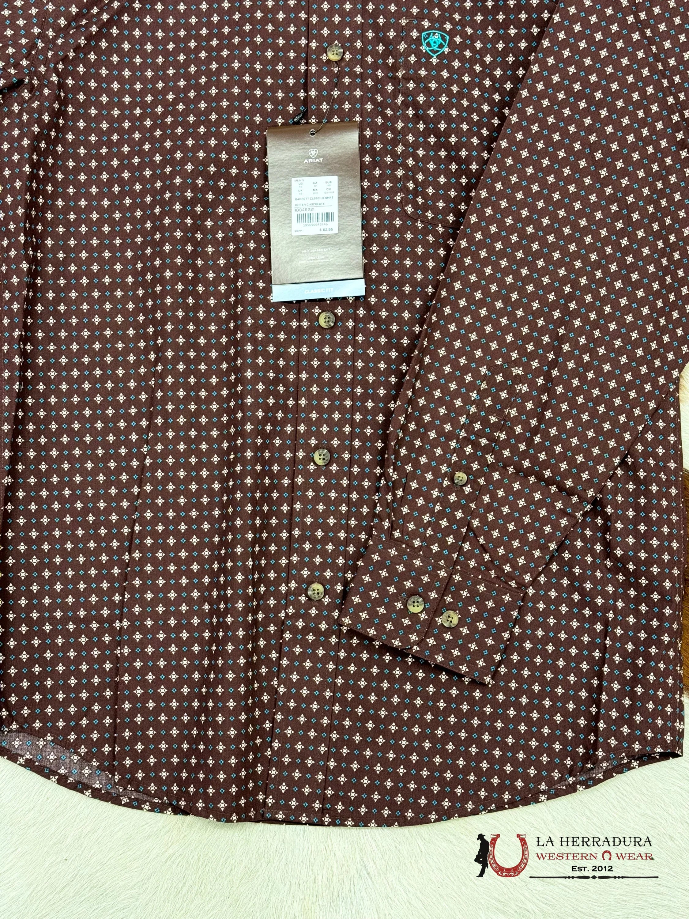 Ariat Shirt Classic Wine/ Pink Ropa Hombres