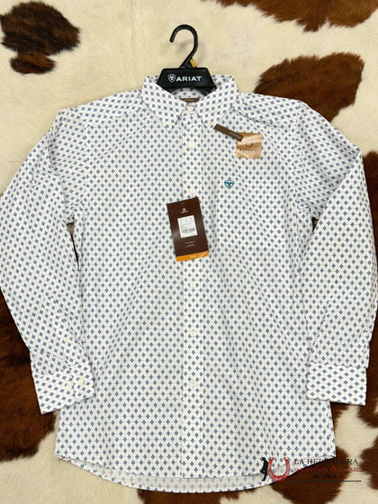 Ariat Shirt Fitted Booned White - 6195