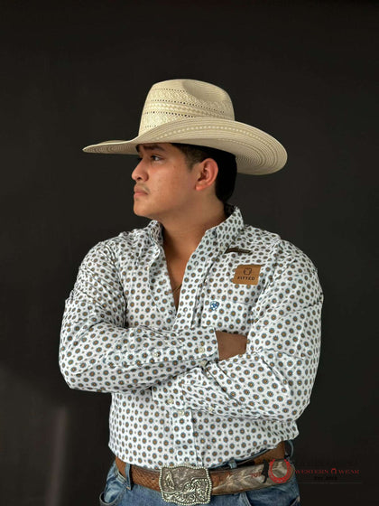 ARIAT SHIRT FITTED GARVIE LS WHITE-10046585