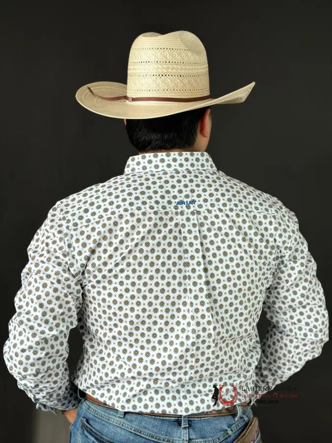 Ariat Shirt Fitted Garvie Ls White Ropa Hombres