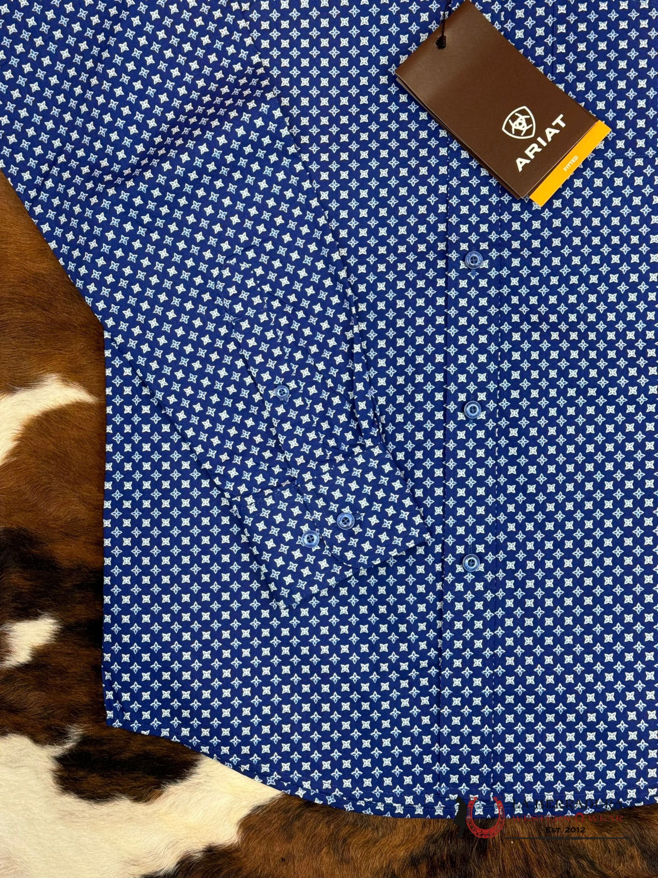 Ariat Shirt Fitted Price Long Sleeve Directoire Blue Ropa Hombres