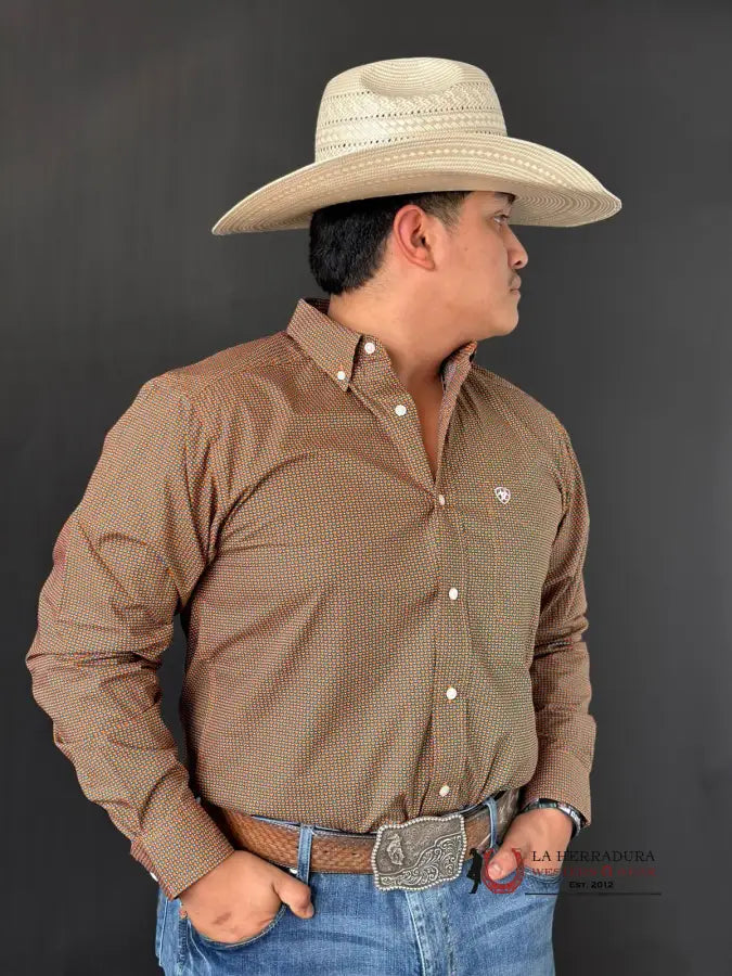 Ariat Shirt Gallo Classic Rush Of Blue Ropa Hombres