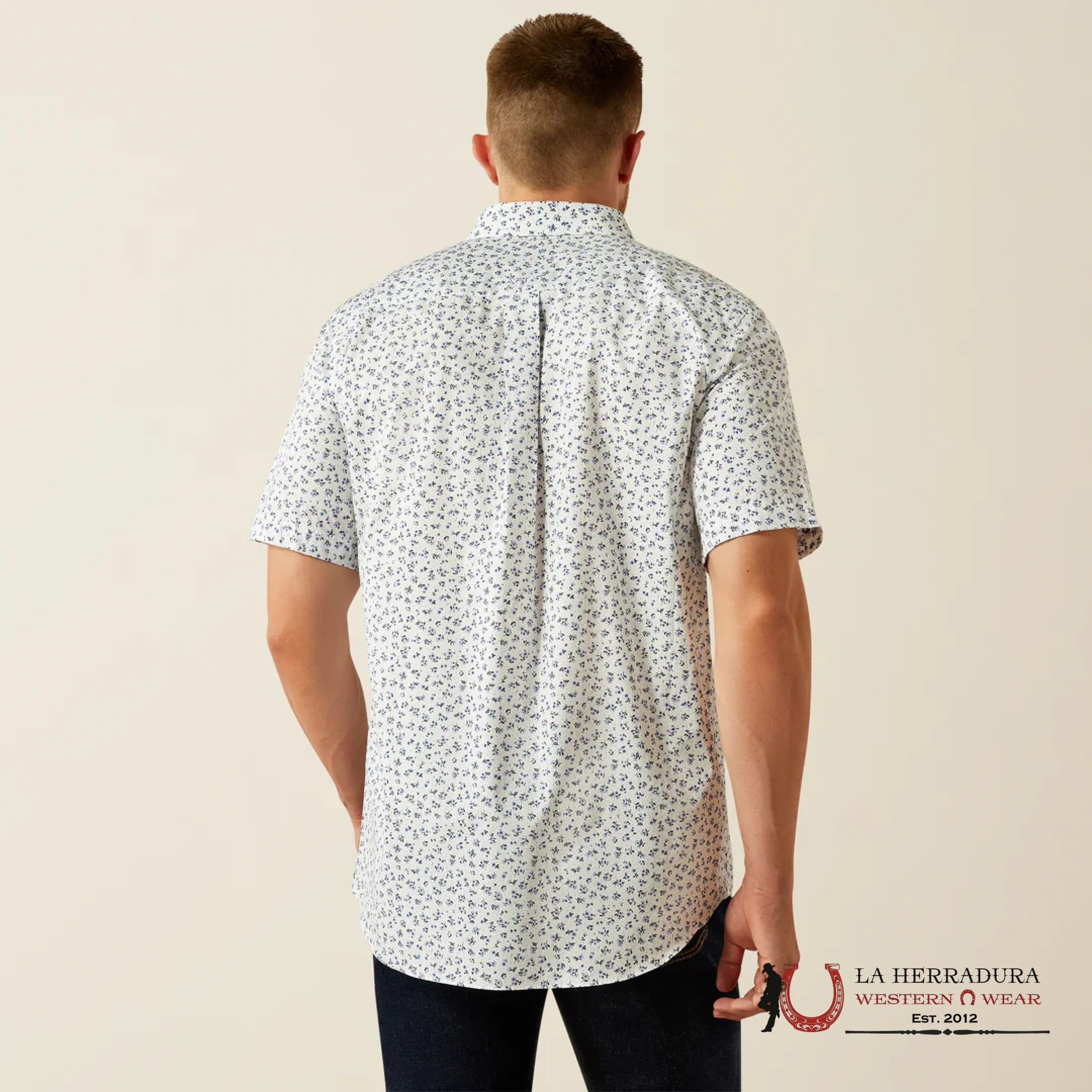 ARIAT SHORT SLEEVE SHIRT WHITE- 10054810 ROPA HOMBRES