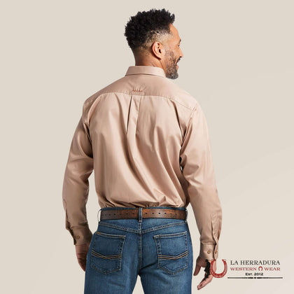 ARIAT Solid Twill Classic Fit Shirt Khaki - 10000505