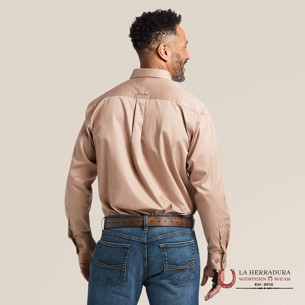 ARIAT Solid Twill Classic Fit Shirt Khaki - 10000505