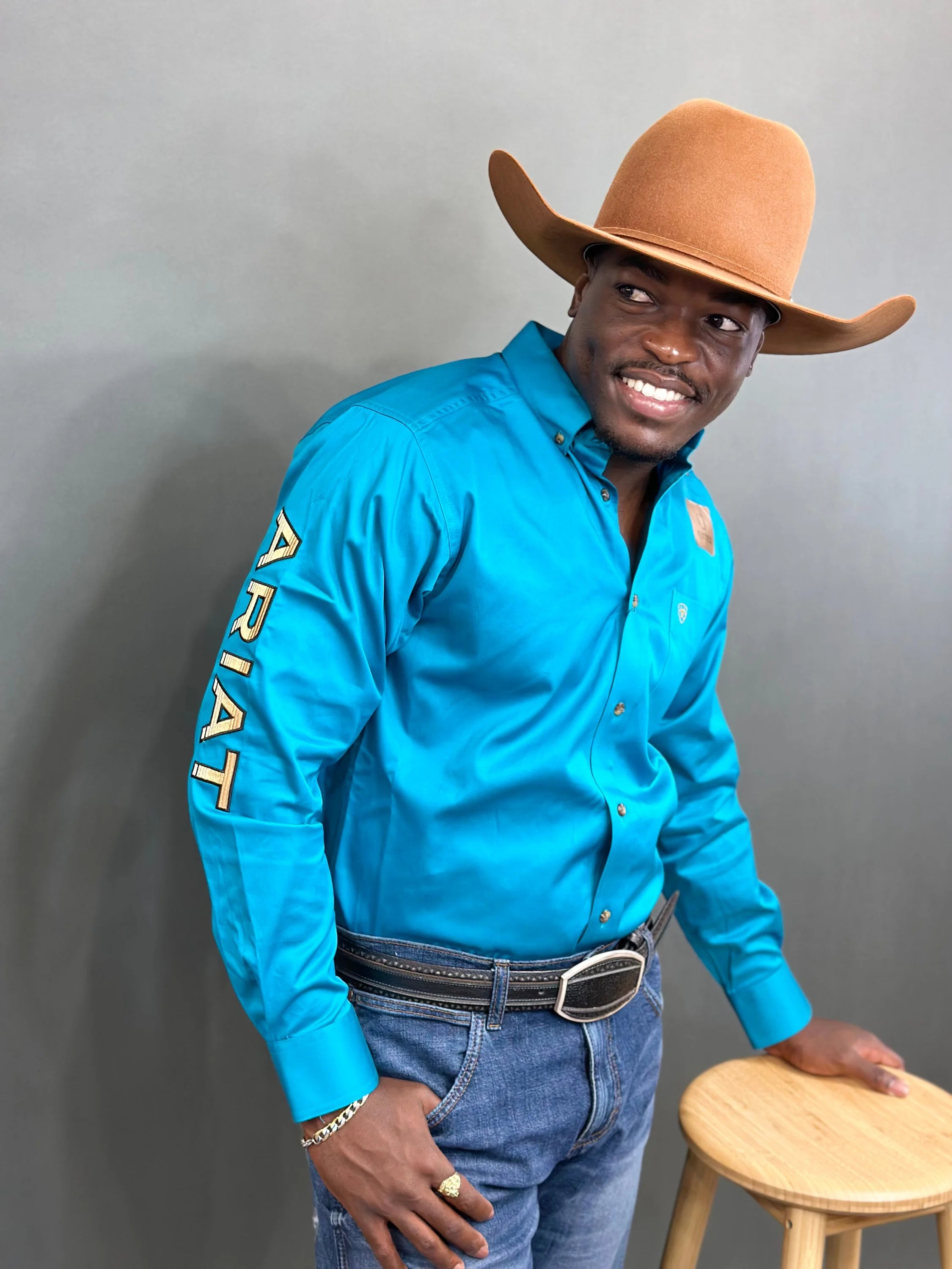 Team Logo Ariat Green Shirt Ariat Team Logo Twill Classic Long