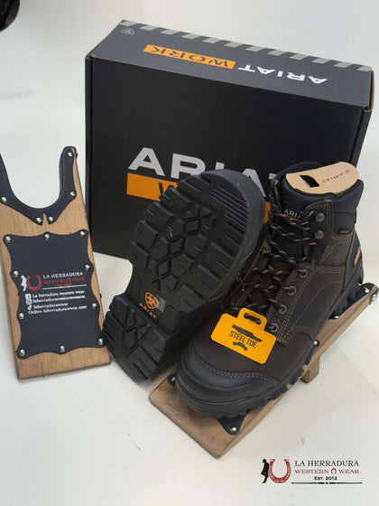 ARIAT TREADFAST 6” H2O PUNTA DE ACERO MARRÓN OSCURO 10034673