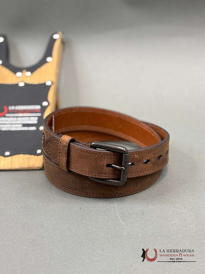 Cinturón de cuero de triple costura Ariat
