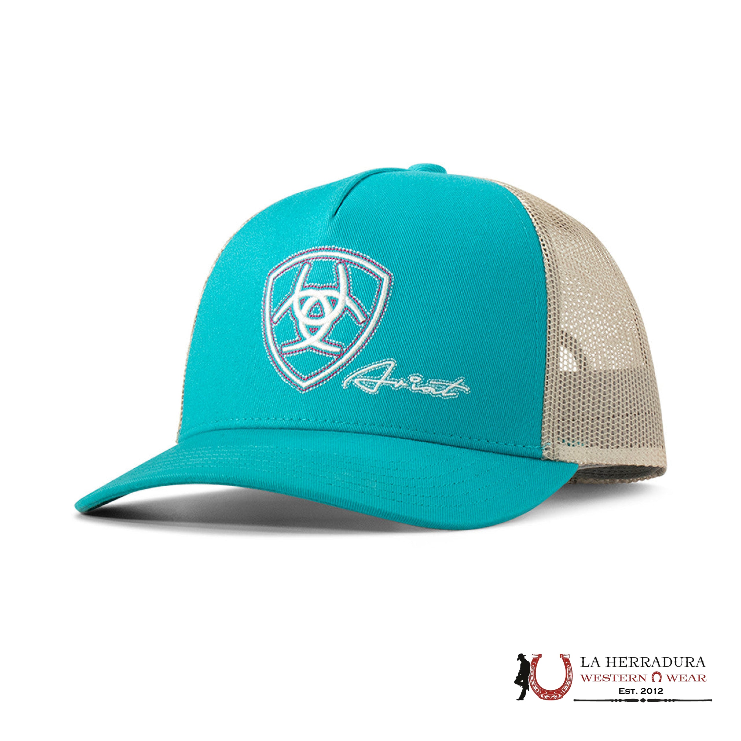 ARIAT TURQUOISE CAP CAPS MENS GORRAS HOMBRES