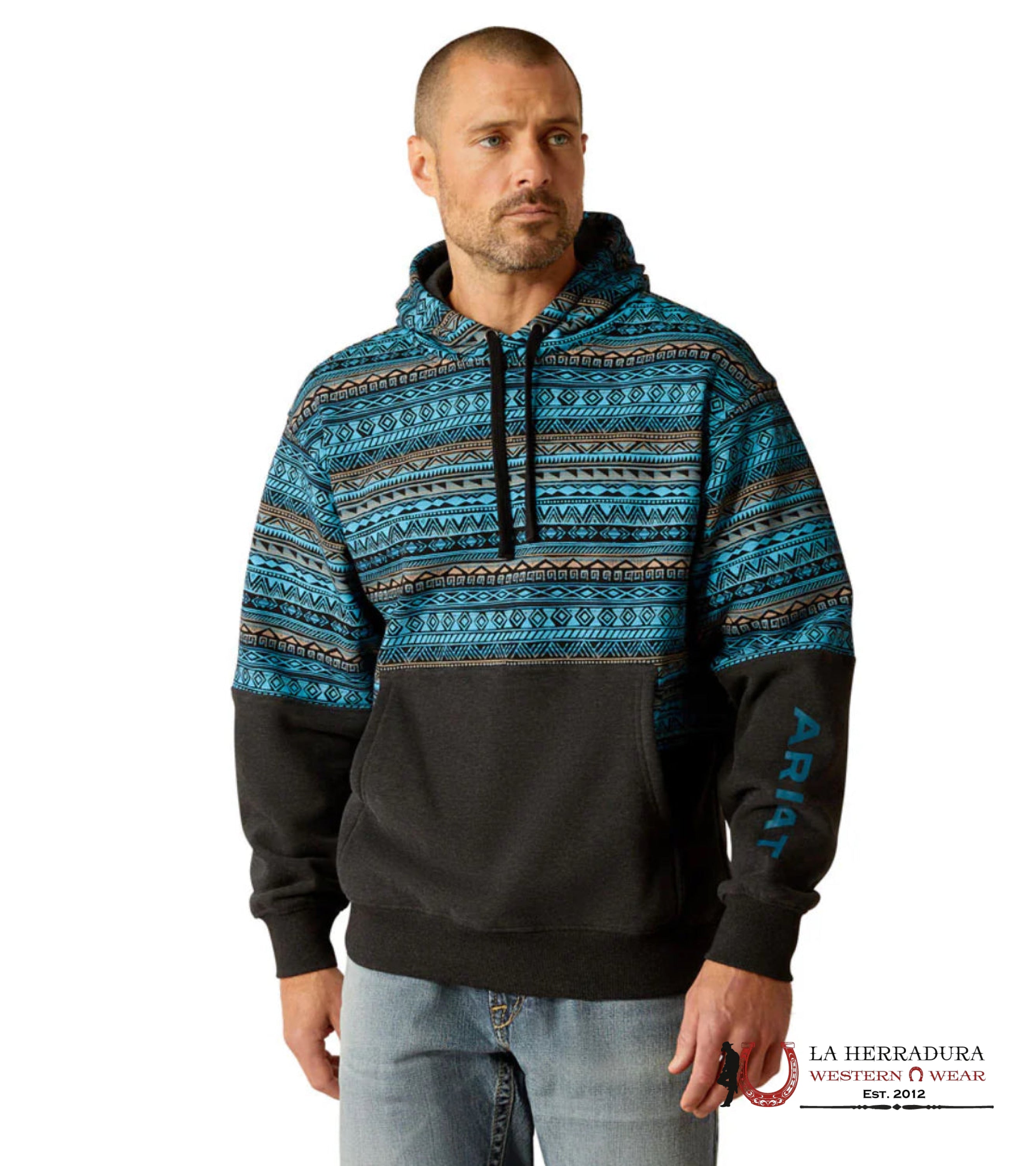 Ariat Turquoise Color Block Hood -2450 Ropa Hombres