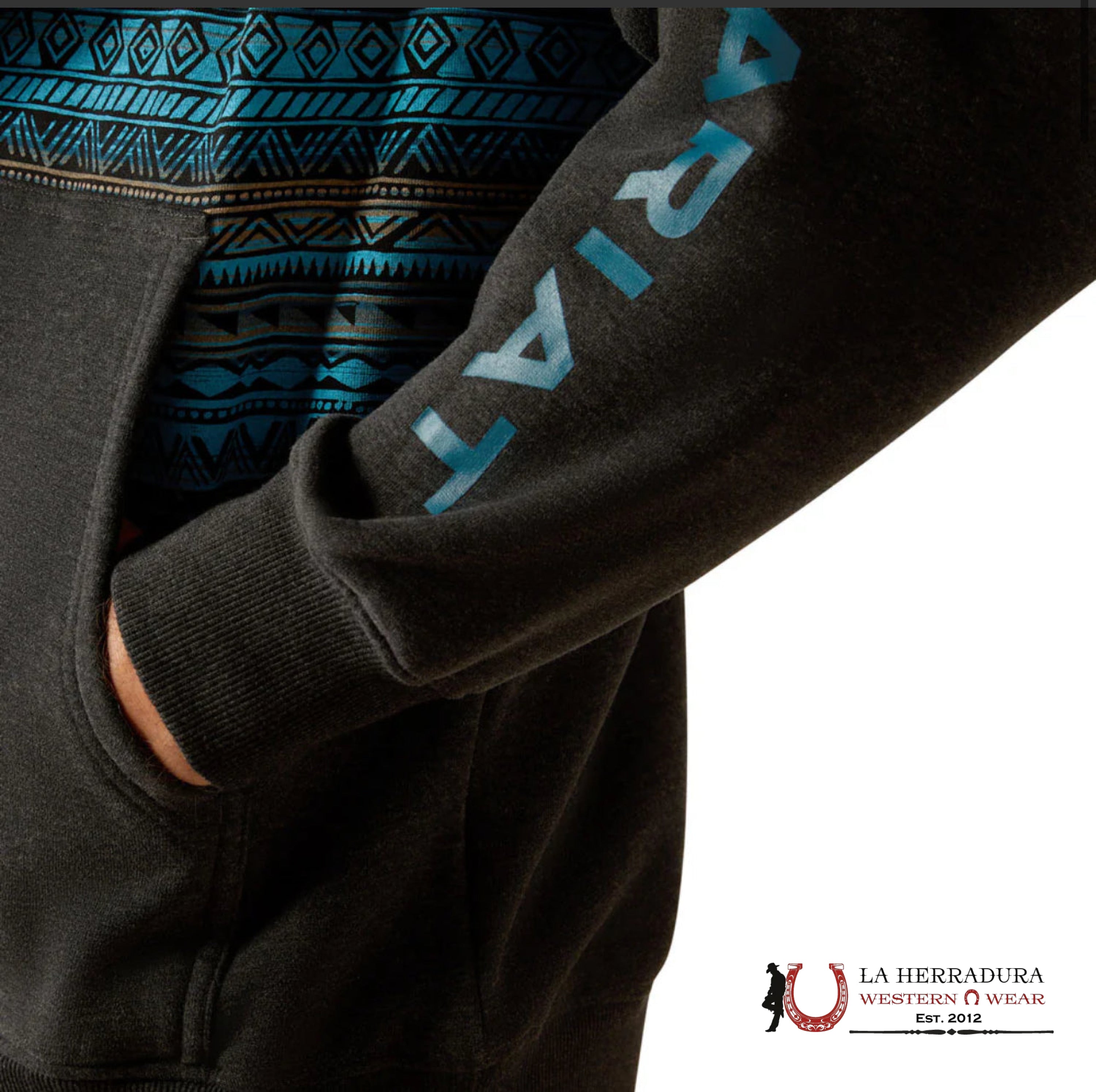 Ariat Turquoise Color Block Hood -2450 Ropa Hombres