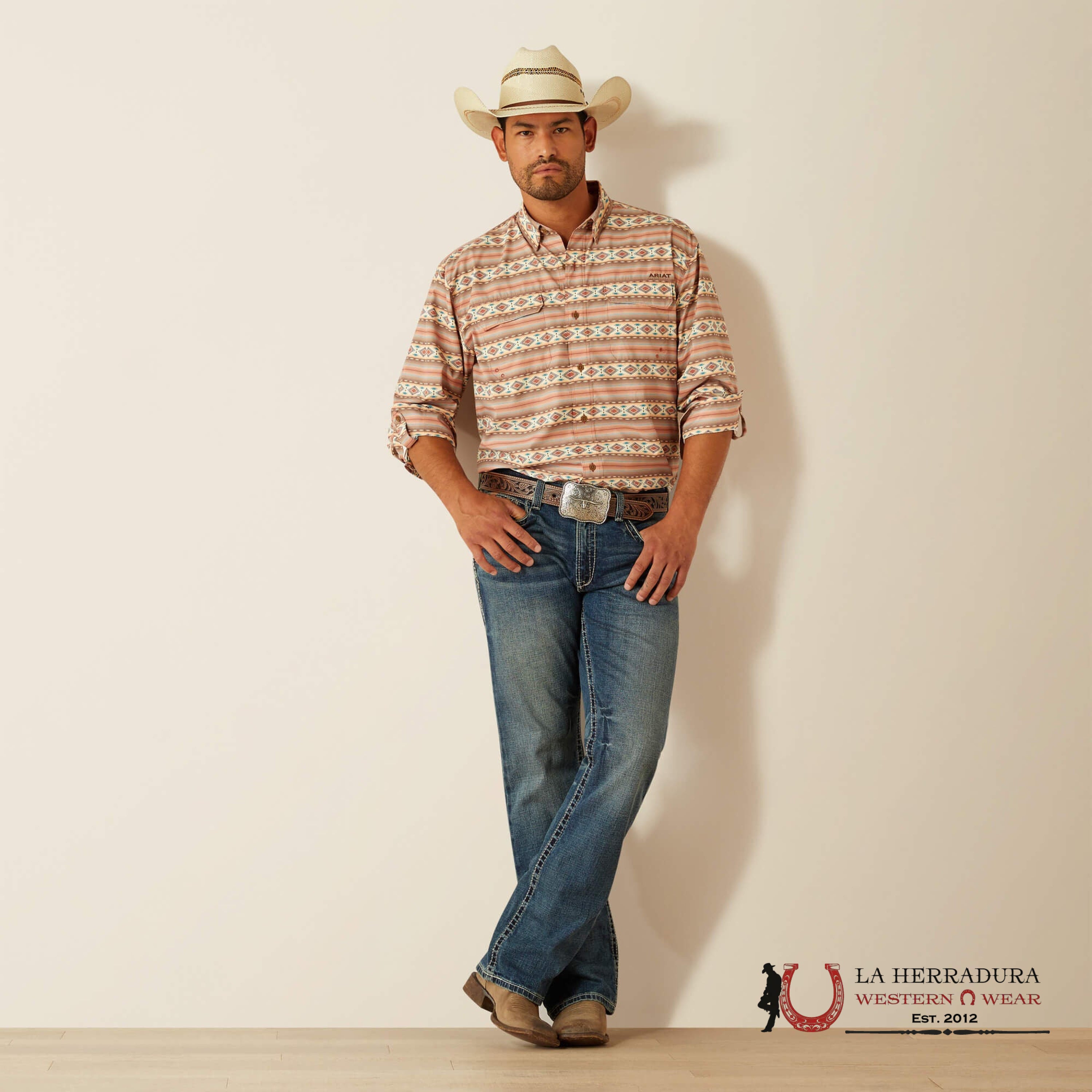 Ariat Venttek Outbound Long Sleeve Shirt Baked Clay - 5231 Ropa Hombres