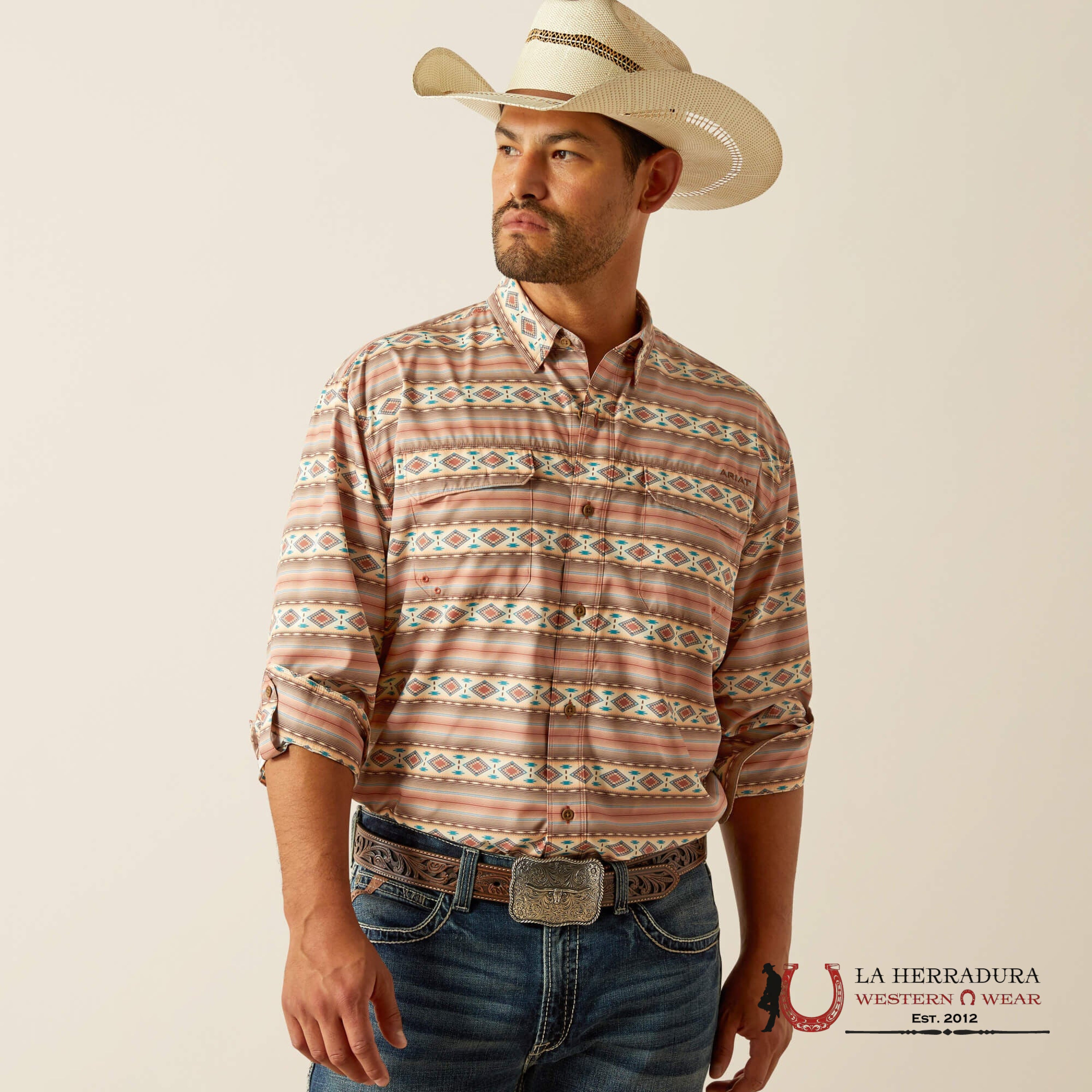 Ariat Venttek Outbound Long Sleeve Shirt Baked Clay - 5231 Ropa Hombres