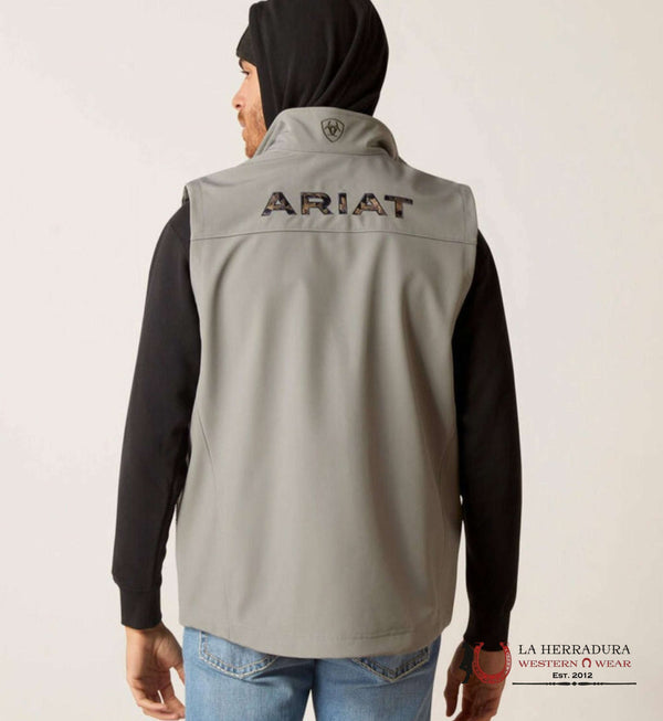 ARIAT VEST LOGO 2.0 SOFT SHELL JETTY GREY 10046612