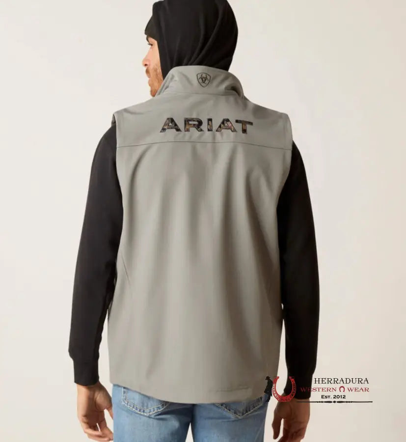 Ariat Vest Logo 2.0 Soft Shell Jetty Grey Ropa Hombres