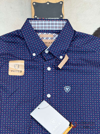 ARIAT WELLS PEACOCK FITTED LONG SLEEVE SHIRT - 10051484