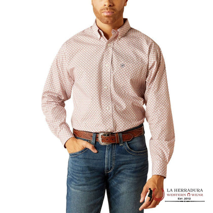 ARIAT WF LARSON LONG SLEEVE SHIRT LIGHT BLUE CLASSIC FIT - 10052384