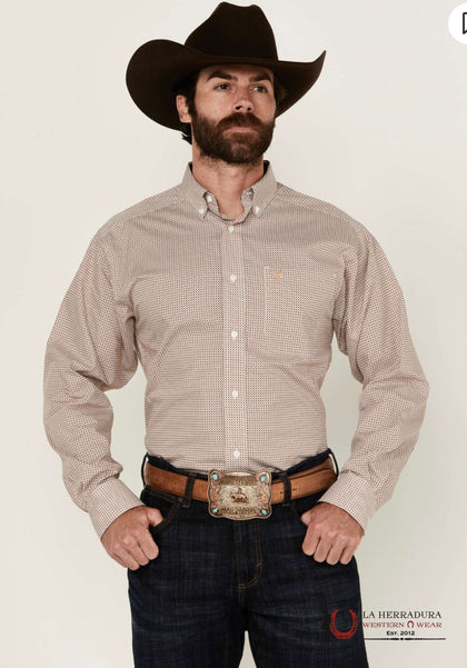 CAMISA DE MANGA LARGA BLANCA ARIAT IKE - 10054048