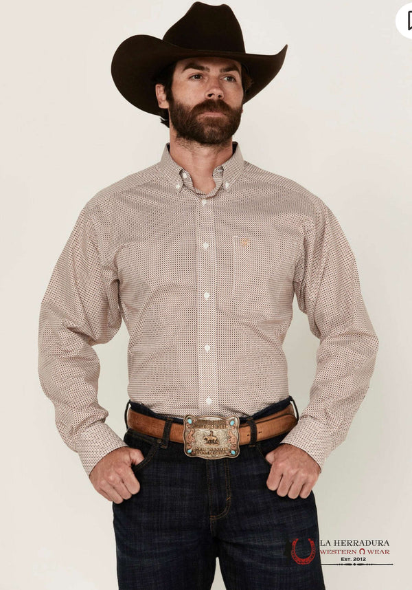 ARIAT WHITE IKE SHIRT LONG SLEEVE - 10054048
