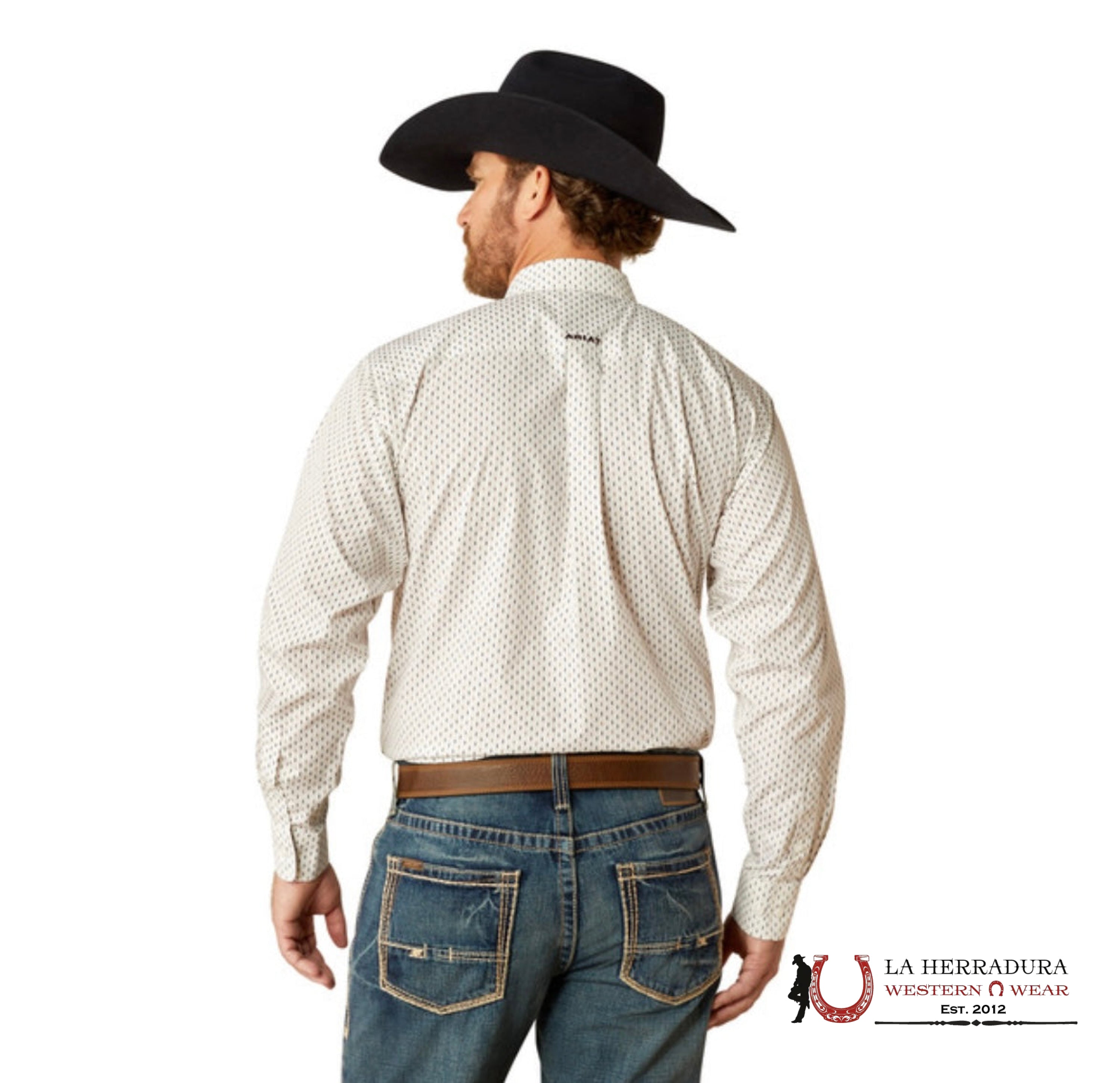 Ariat White Izzy Long Sleeve Ropa Hombres