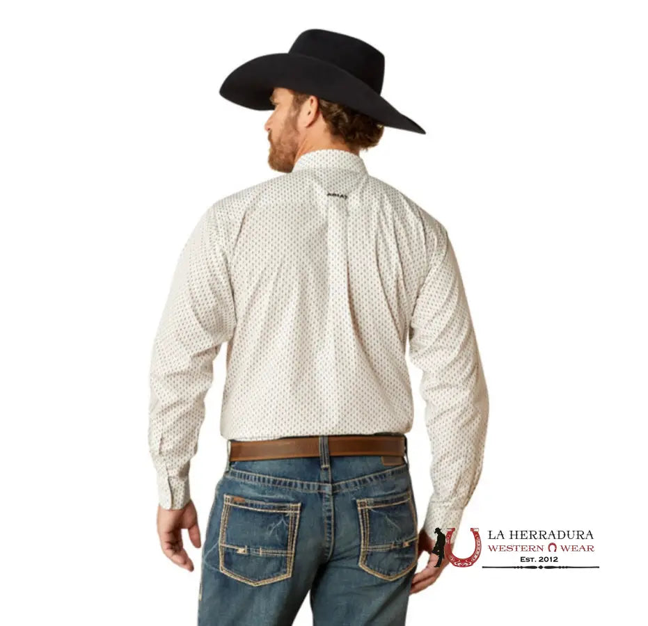 Ariat White Izzy Long Sleeve Ropa Hombres