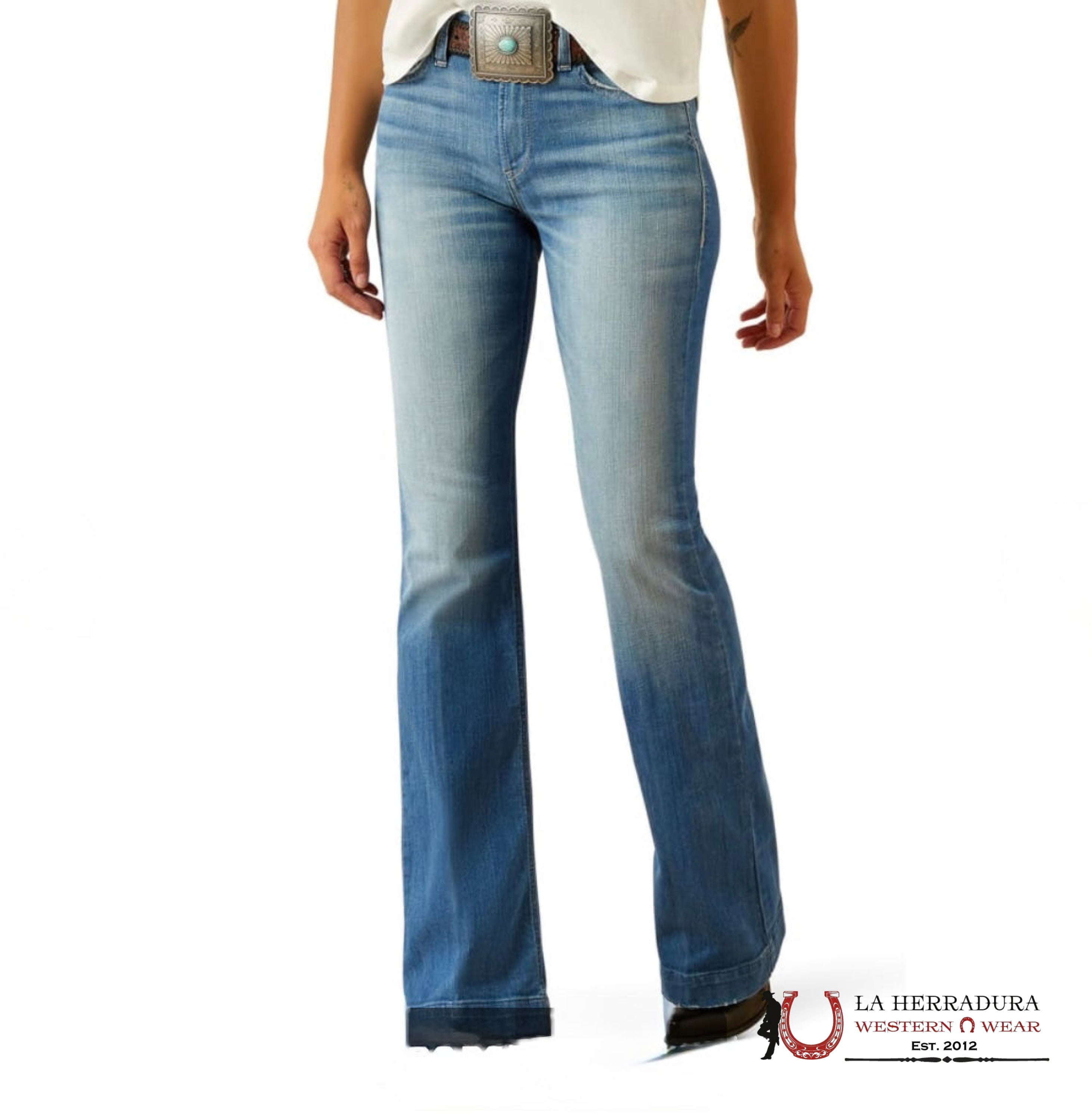 ARIAT WOMEN HIGH RISE SLIM TROUSER OLYMPIA JEANS - 1393 ROPA MUJERES
