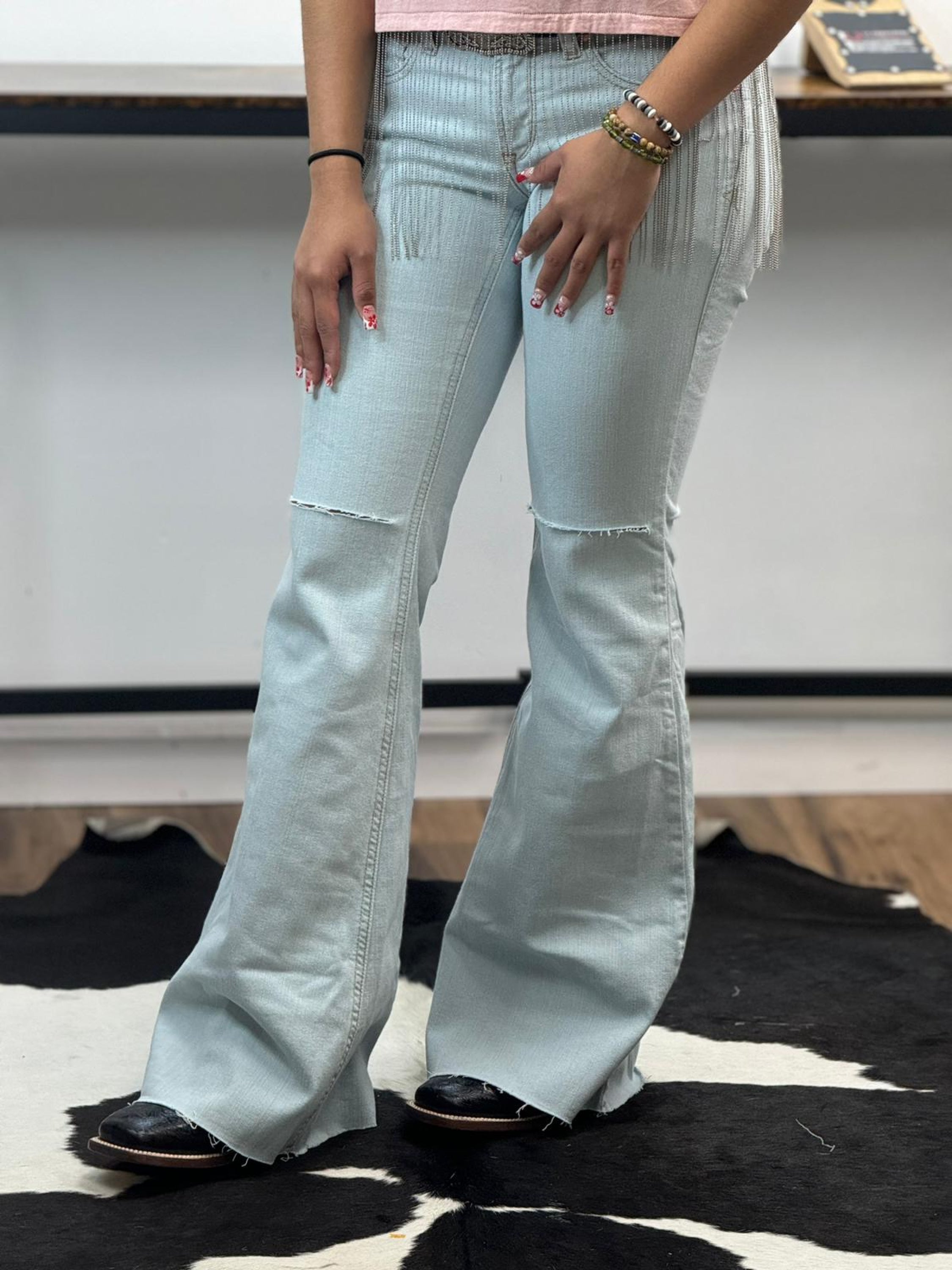 Ariat Women Ice Prefect Rise Flare Jeans Ropa Mujeres