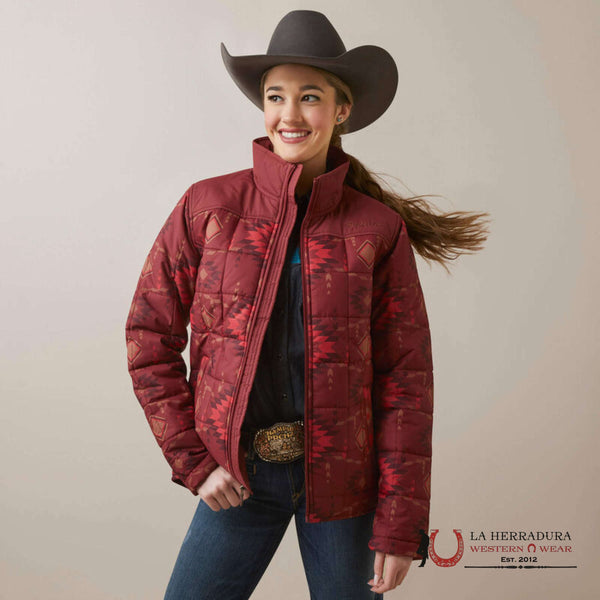 ARIAT WOMEN JACKET  BURNT ROSE PRINT CRIUS INSULATION 10046681