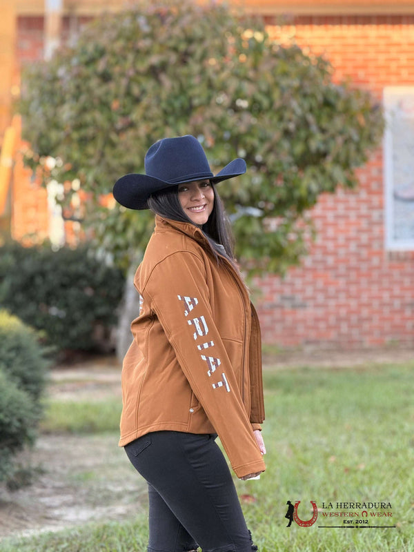 ARIAT WOMEN JACKET TEAM PATRIOT SOFTSHELL CHESTNUT 10052717