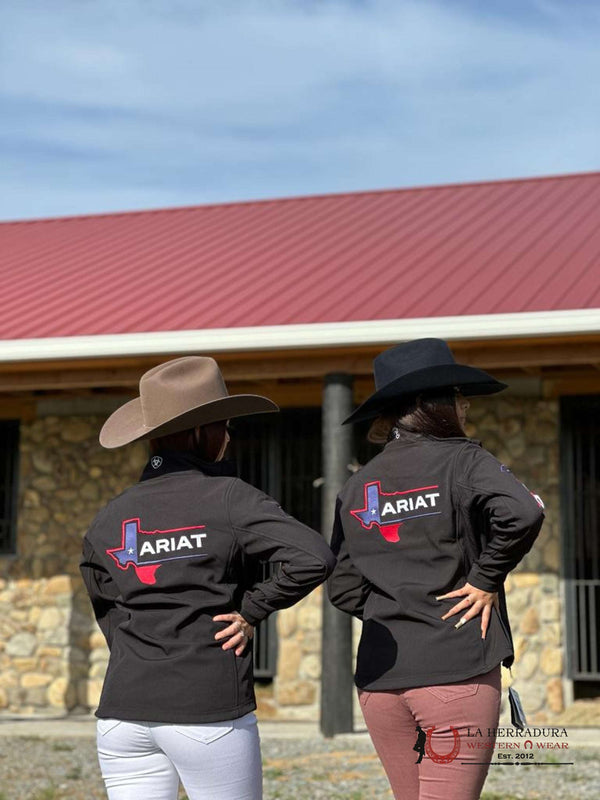 ARIAT WOMEN JACKET TEXAS FLAG BLACK 10043050