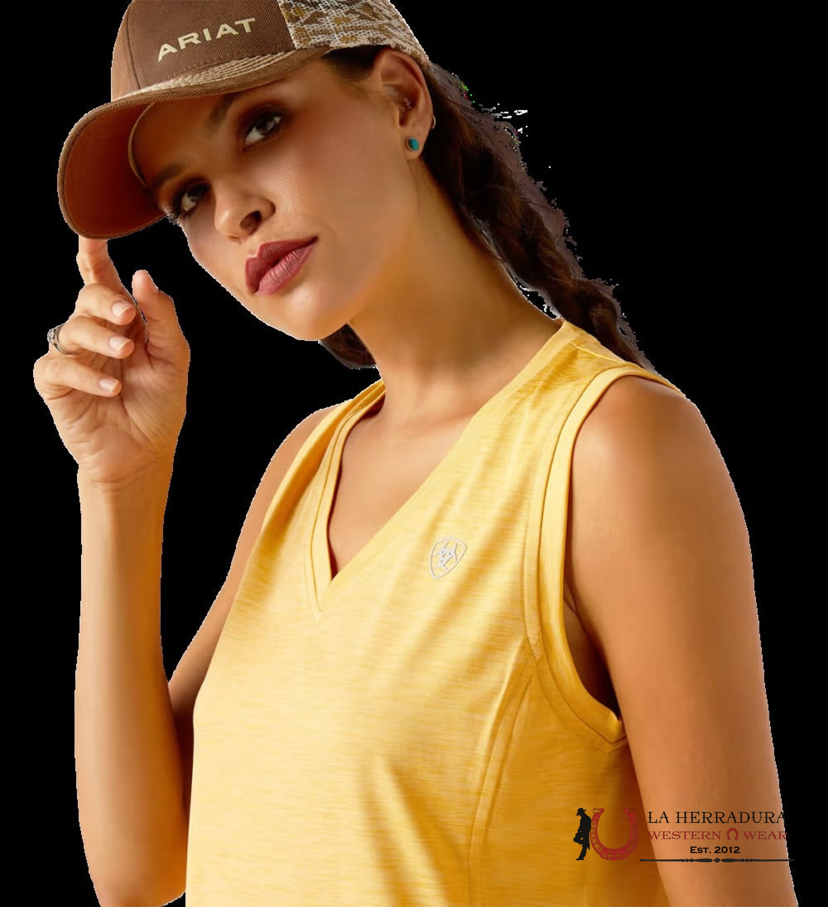 Ariat Women Laguna Slvls Tank Short Sleeve Ochre Ropa Mujeres