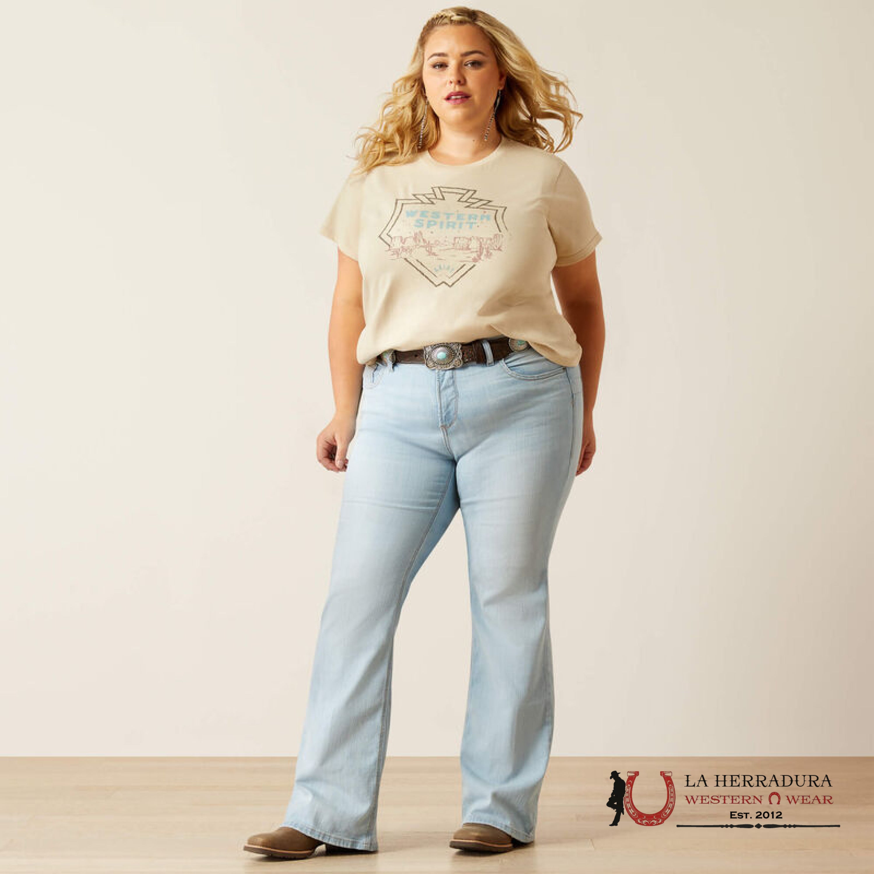 ARIAT WOMEN PERFECT RISE SPRINGFIELD FLARE JEANS - 10060984 ROPA MUJERES