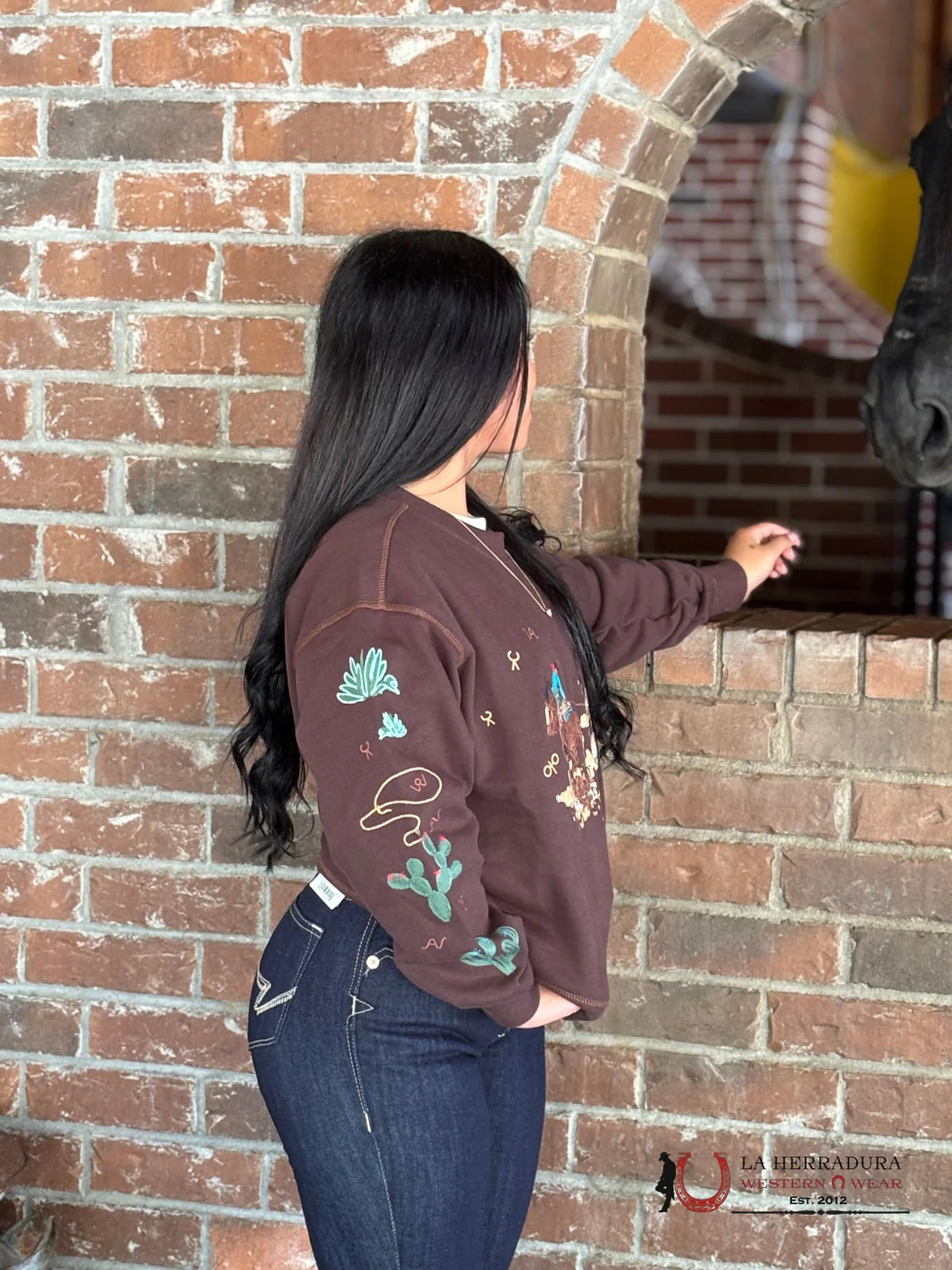 ARIAT WOMENS RIATA SWTSHRT MOLE-10052608