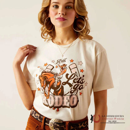 ARIAT WOMEN T- SHIRT RETRO COW GAL ATHLETIC HEATHER  10038634